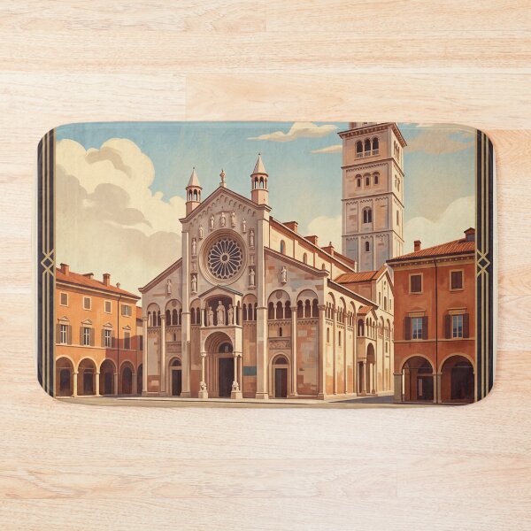 Item preview, Modena Italy Vintage Travel – Duomo Ghirlandina Tower Piazza Grande Romanesque designed and sold by Bomax121.