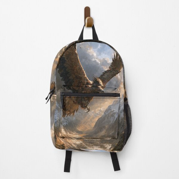 Item preview, A magnificent Thunderbird soaring powerfully above a vast mountain valley, Fantasy & Mythological Creatures designed and sold by CDC40.