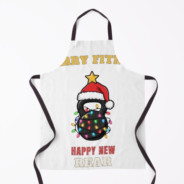 Item preview, Merry Fitmas Happy New Rear Funny Gym Christmas Tee designed and sold by FitEnvy.