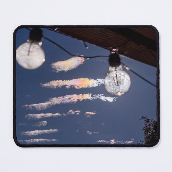 Item preview, Iridescent Clouds, Ethereal Light, Framed by Vintage String Lights designed and sold by Astute-Artio-Photography.