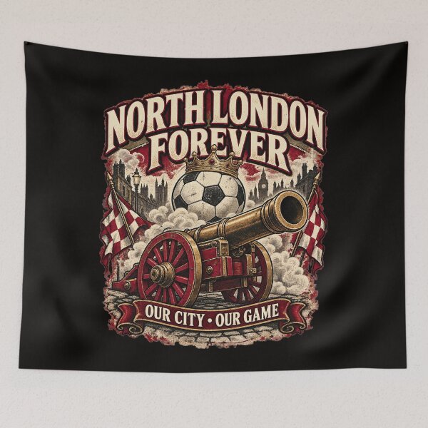 Item preview, North London Forever Our City Our Game Vintage Gunners Inspired designed and sold by PunPals-Art.