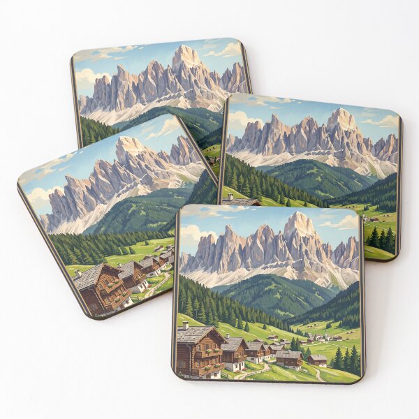 Item preview, Canazei Italy Vintage Travel – Fassa Valley Dolomites Alpine Village Col Rodella designed and sold by Bomax121.
