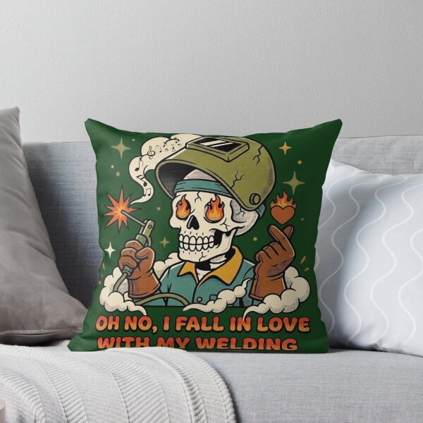 Item preview, Funny Welder Skull - Oh No, I Fall In Love With My Welding designed and sold by TIGMAW.