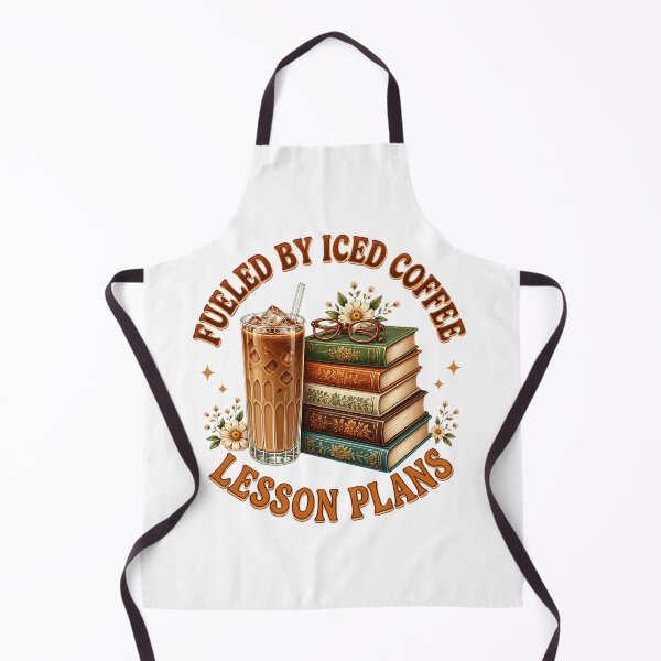 Item preview, Fueled By Iced Coffee And Lesson Plans Retro Teacher Aesthetic designed and sold by Créative touche .