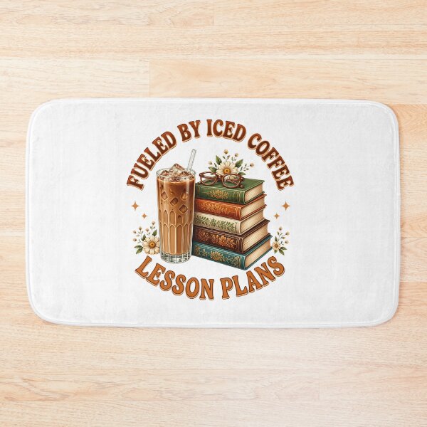 Item preview, Fueled By Iced Coffee And Lesson Plans Retro Teacher Aesthetic designed and sold by Créative touche .