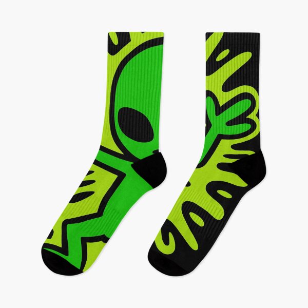 Artikelvorschau, Tanzender Alien! ?? Von Keith Haring inspiriertes Pop-Art-Alien-Design ✨ entworfen und verkauft von trixxcreative.