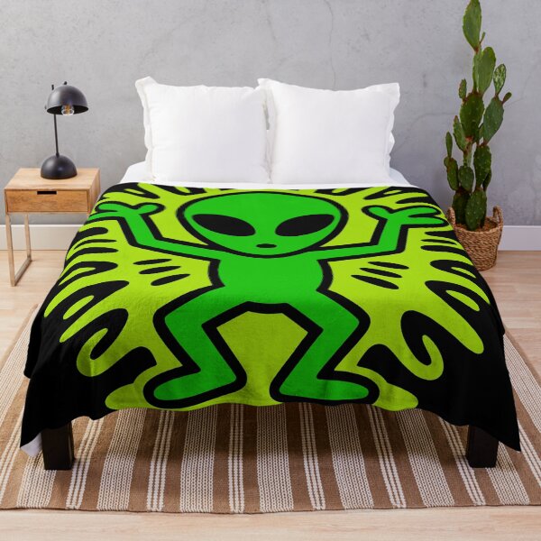 Artikelvorschau, Tanzender Alien! ?? Von Keith Haring inspiriertes Pop-Art-Alien-Design ✨ entworfen und verkauft von trixxcreative.