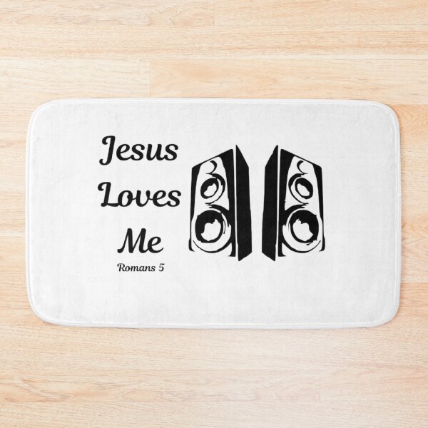Item preview, Jesus Loves Me – Christian Faith Romans 5 Design designed and sold by MyDarlingDearJesusInspires.