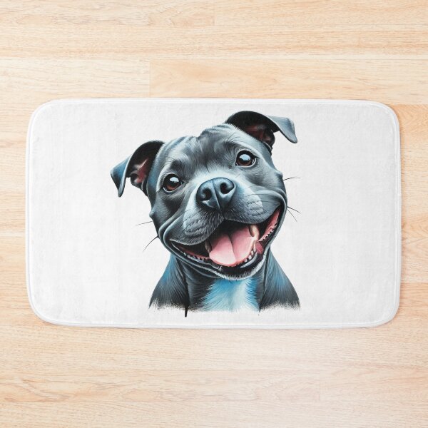 Item preview, Blue Staffy Portrait designed and sold by MaedK.