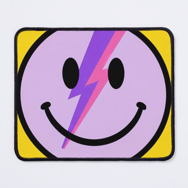 Item preview, Purple Lightning Bolt Smiley Face Collection – Retro Glam Rock designed and sold by cheekylorns.