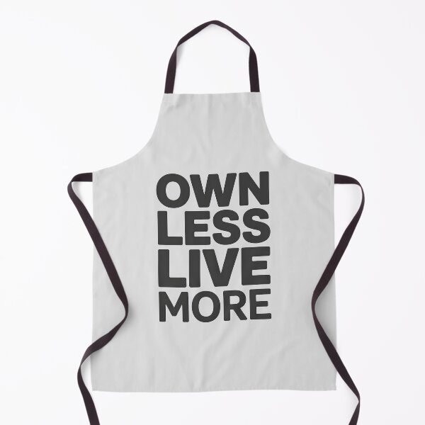 Item preview, Own Less, Live More – Minimalist Lifestyle Quote designed and sold by Jollys-ArtShop.
