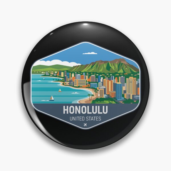 Item preview, Honolulu United States Travel Souvenir designed and sold by RareDeerArt.