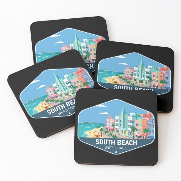 Item preview, South Beach United States Travel Souvenir designed and sold by RareDeerArt.