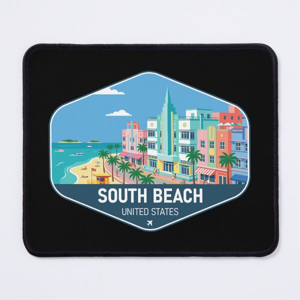 Item preview, South Beach United States Travel Souvenir designed and sold by RareDeerArt.