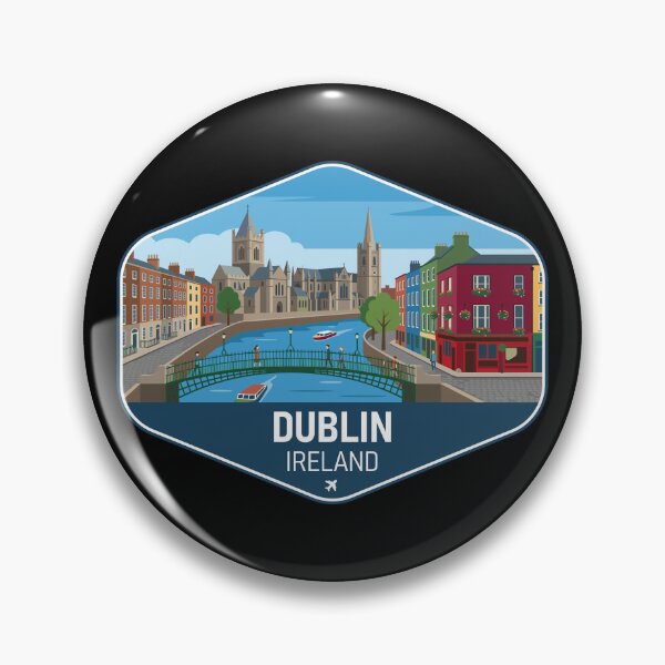Item preview, Dublin Ireland Travel Souvenir designed and sold by RareDeerArt.