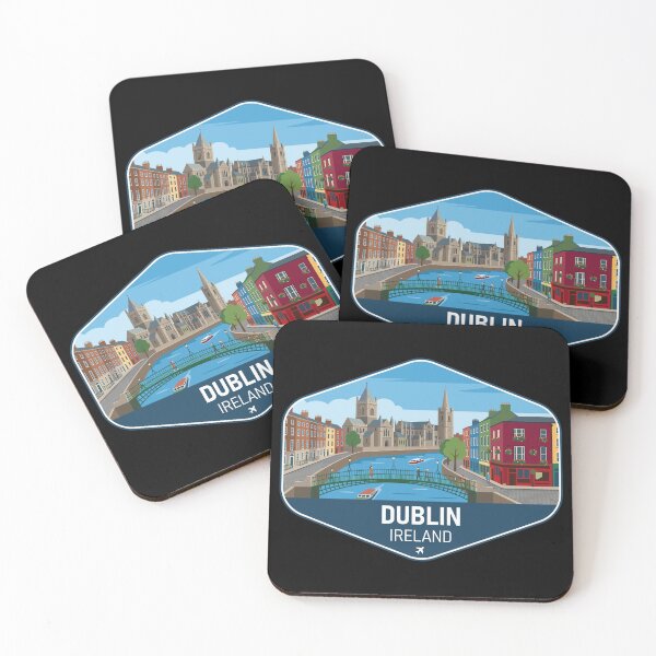Artikelvorschau, Dublin, Irland – Reiseandenken entworfen und verkauft von RareDeerArt.