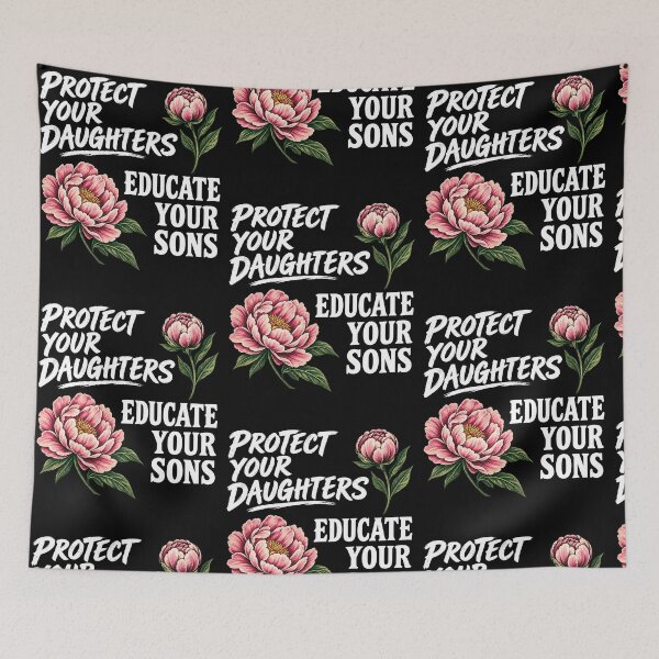 Item preview, Protect Your Daughters Educate Your Sons Floral Feminist designed and sold by RDGNR.