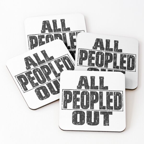 Item preview, All Peopled Out: Introvert’s Anthem designed and sold by Cyber Warrior.