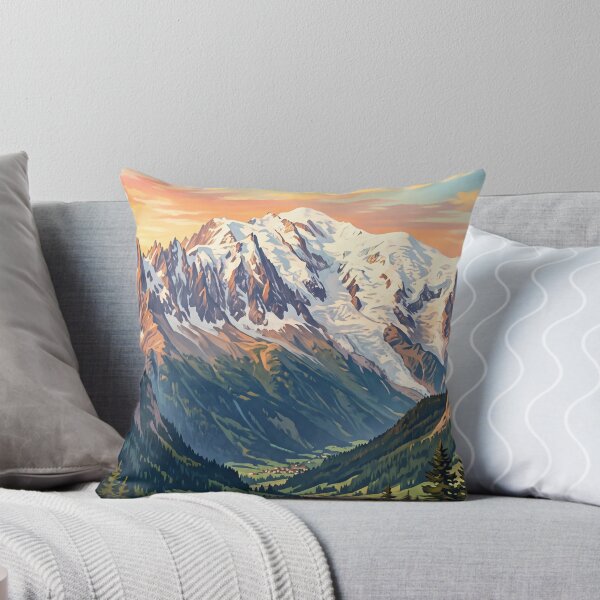 Item preview, Monte Bianco Italy Vintage Travel – Mont Blanc Massif Courmayeur Aosta Valley designed and sold by Bomax121.