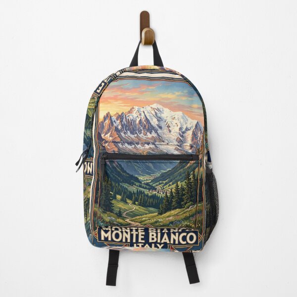 Item preview, Monte Bianco Italy Vintage Travel – Mont Blanc Massif Courmayeur Aosta Valley designed and sold by Bomax121.