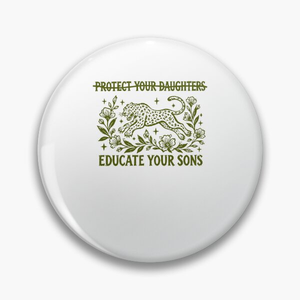 Item preview, Protect Your Daughters Educate Your Sons Feminist Leopard Floral designed and sold by cerima.