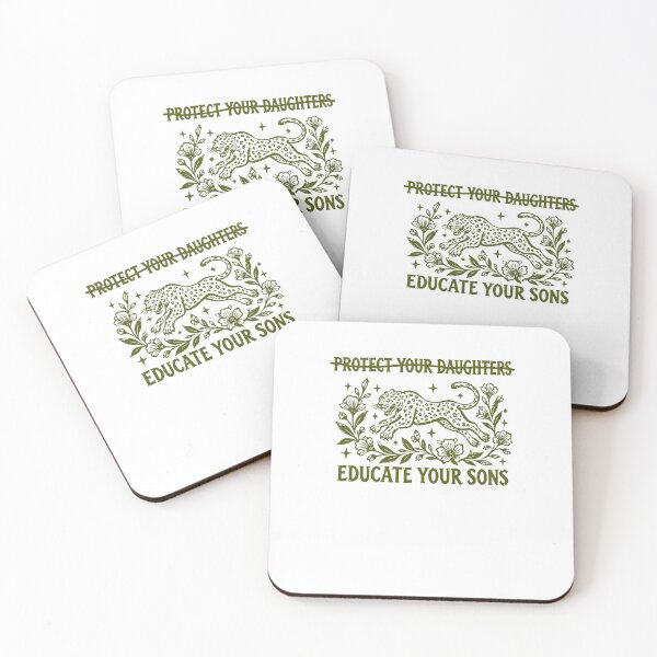 Item preview, Protect Your Daughters Educate Your Sons Feminist Leopard Floral designed and sold by cerima.