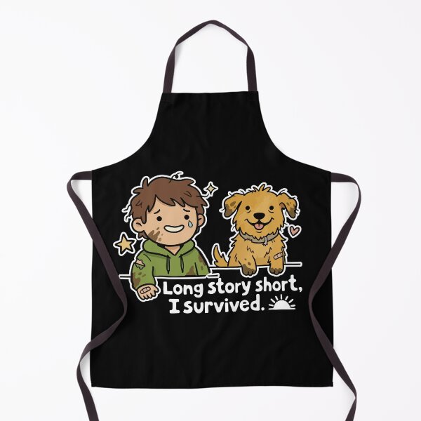 Item preview, Long Story Short, I Survived Dog Lover Funny T-Shirt designed and sold by Life Farming.