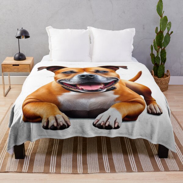 Item preview, Red Staffy Portrait designed and sold by MaedK.