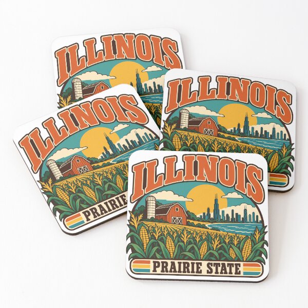Aperçu de l'œuvre Cadeau de l'Illinois - État des Prairies créée et vendue par RedRubyBubble.