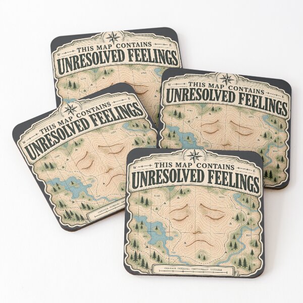 Item preview, This Map Contains Unresolved Feelings - Funny Cartography & GIS Design designed and sold by FashCode.