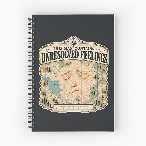 Item preview, This Map Contains Unresolved Feelings - Funny Cartography & GIS Design designed and sold by FashCode.