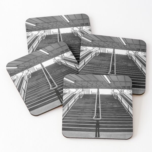 Item preview, Rotterdam Escalators – Black and White Station Architecture designed and sold by Pjotre7.