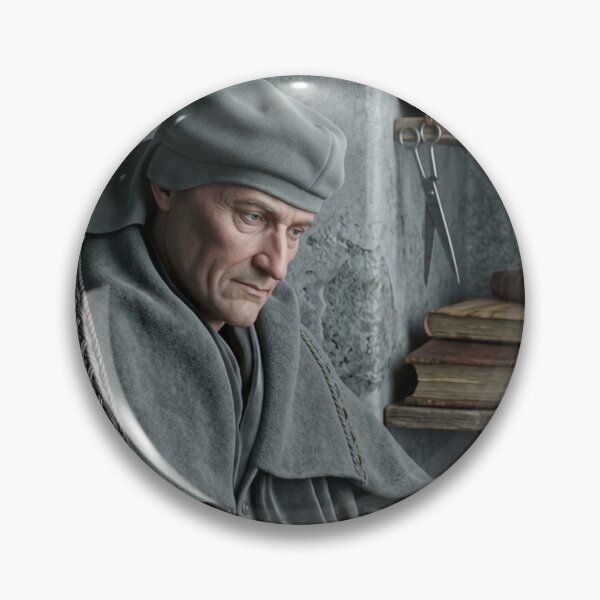 Item preview, the German clergyman and inquisitor Heinrich Kramer (also known as Henricus Institoris) author of the Malleus Maleficarum designed and sold by Vintage Designs +.