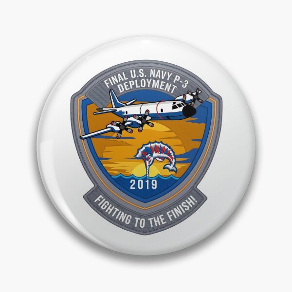 Item preview, US Navy Final P-3 Orion Deployment 2019 Commemorative Emblem designed and sold by CharlieDesings.