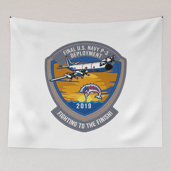 Item preview, US Navy Final P-3 Orion Deployment 2019 Commemorative Emblem designed and sold by CharlieDesings.