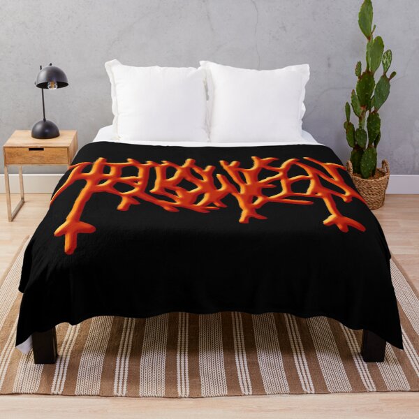 Artikelvorschau, Halloween 90s 3D Metal Logo – Orange entworfen und verkauft von Tonband.