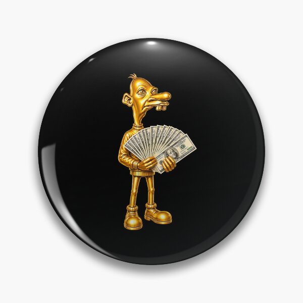 Item preview, Golden Money Character Cash Humor Wealth Meme designed and sold by RDGNR.