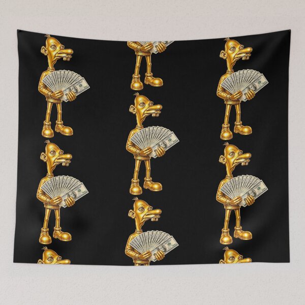 Item preview, Golden Money Character Cash Humor Wealth Meme designed and sold by RDGNR.