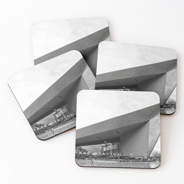 Item preview, Rotterdam Centraal Station Roof – Black and White Architecture designed and sold by Pjotre7.