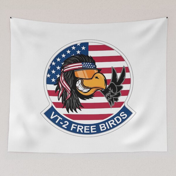 Item preview, US Navy VT-2 Free Birds Flight Training Emblem designed and sold by CharlieDesings.