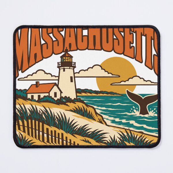 Item preview, Massachusetts Gift - Bay State designed and sold by RedRubyBubble.