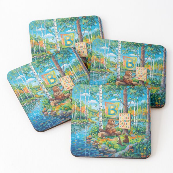 Item preview, Beaver Teaching The Alphabet designed and sold by Home Decor Art.