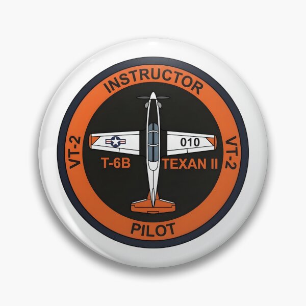 Item preview, US Navy VT-2 Instructor Pilot T-6B Texan II Emblem designed and sold by CharlieDesings.