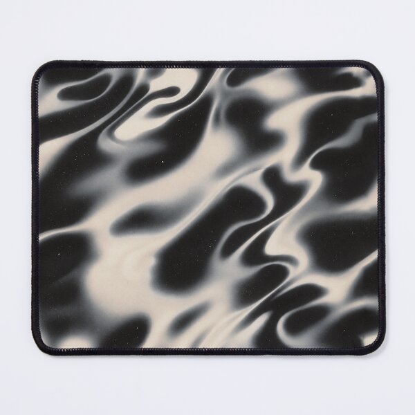 Item preview, Black Cream Liquid Wavy Pattern designed and sold by imaniko.