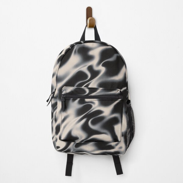 Item preview, Black Cream Liquid Wavy Pattern designed and sold by imaniko.