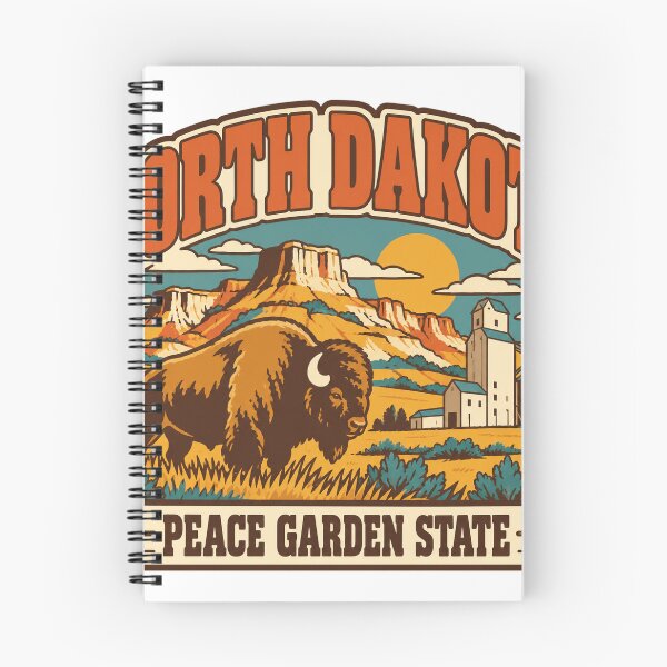 Item preview, North Dakota Gift - Peace Garden State designed and sold by RedRubyBubble.