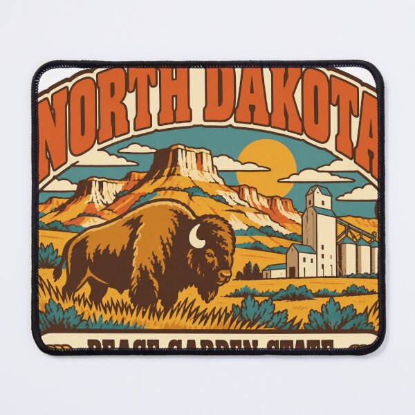 Item preview, North Dakota Gift - Peace Garden State designed and sold by RedRubyBubble.