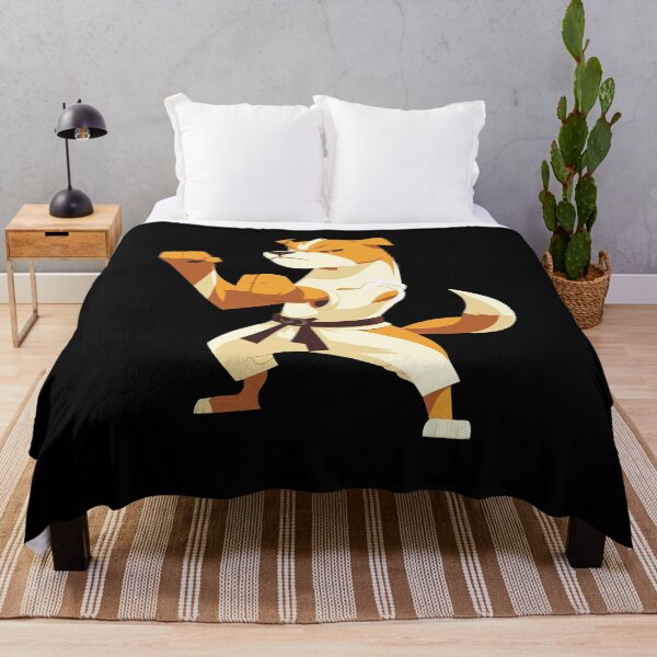 Item preview, Orange Karate Dog Martial Arts Cartoon Art designed and sold by Apex Designs.