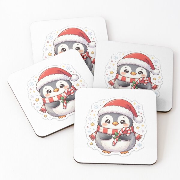 Item preview, Cute Christmas Penguin with Candy Cane designed and sold by Elhocinr.