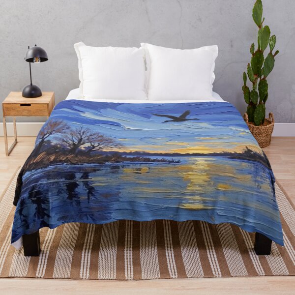 Item preview, Golden Flight at Dusk - Oil Painting designed and sold by nhk999.